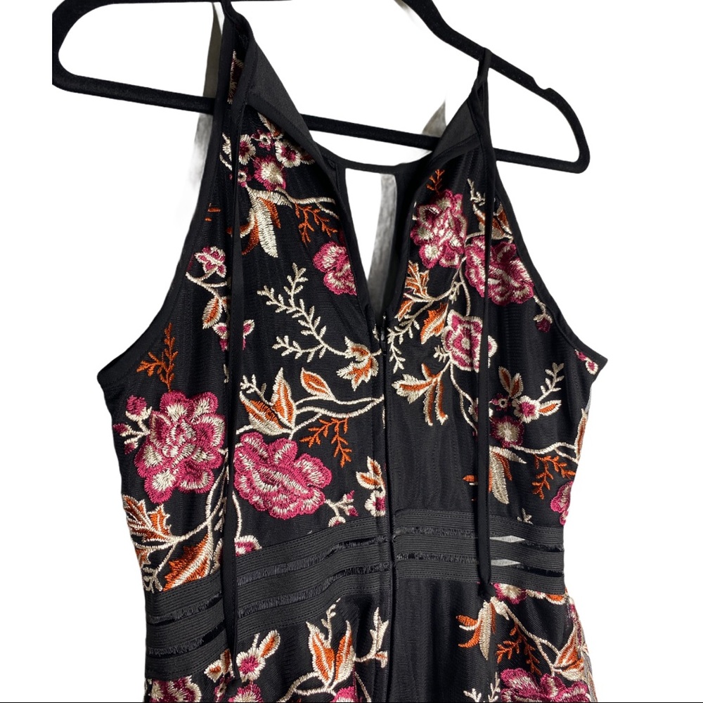 BCX Dress floral halter top v-neck dress size 11 - Picture 8 of 12